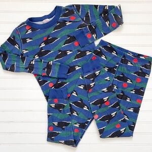 HANNA ANDERSSON 100% Organic Cotton Orca Killer Whale Pajama Set